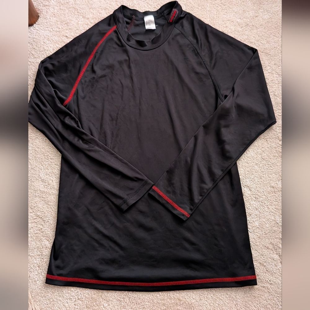 Black Long Sleeve Performance T-shirt Men
